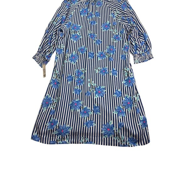 Draper James RSVP Womens Floral Striped Shift Dress Size S New Without Belt - Picture 6 of 10